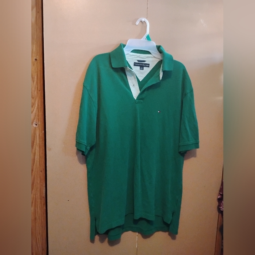 Tommy Hilfiger Green Polo Large Shirt